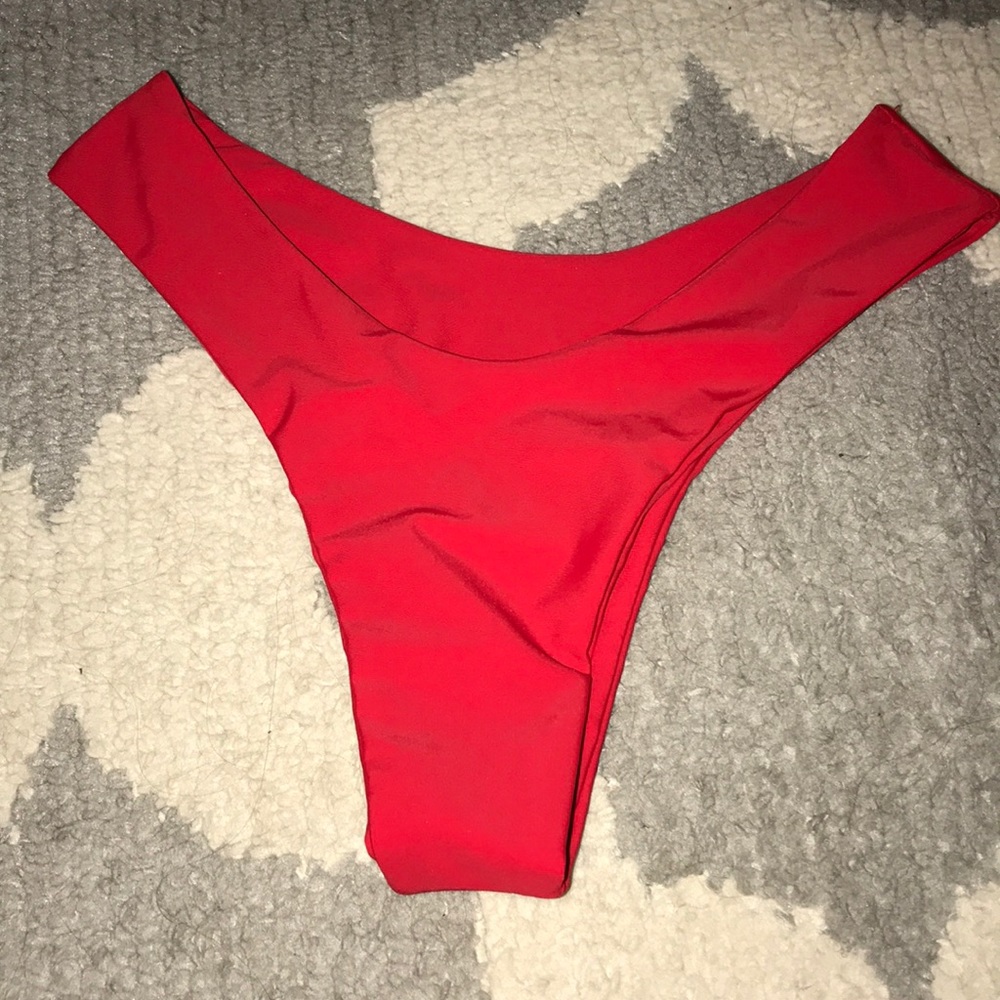 Red bikini bottoms